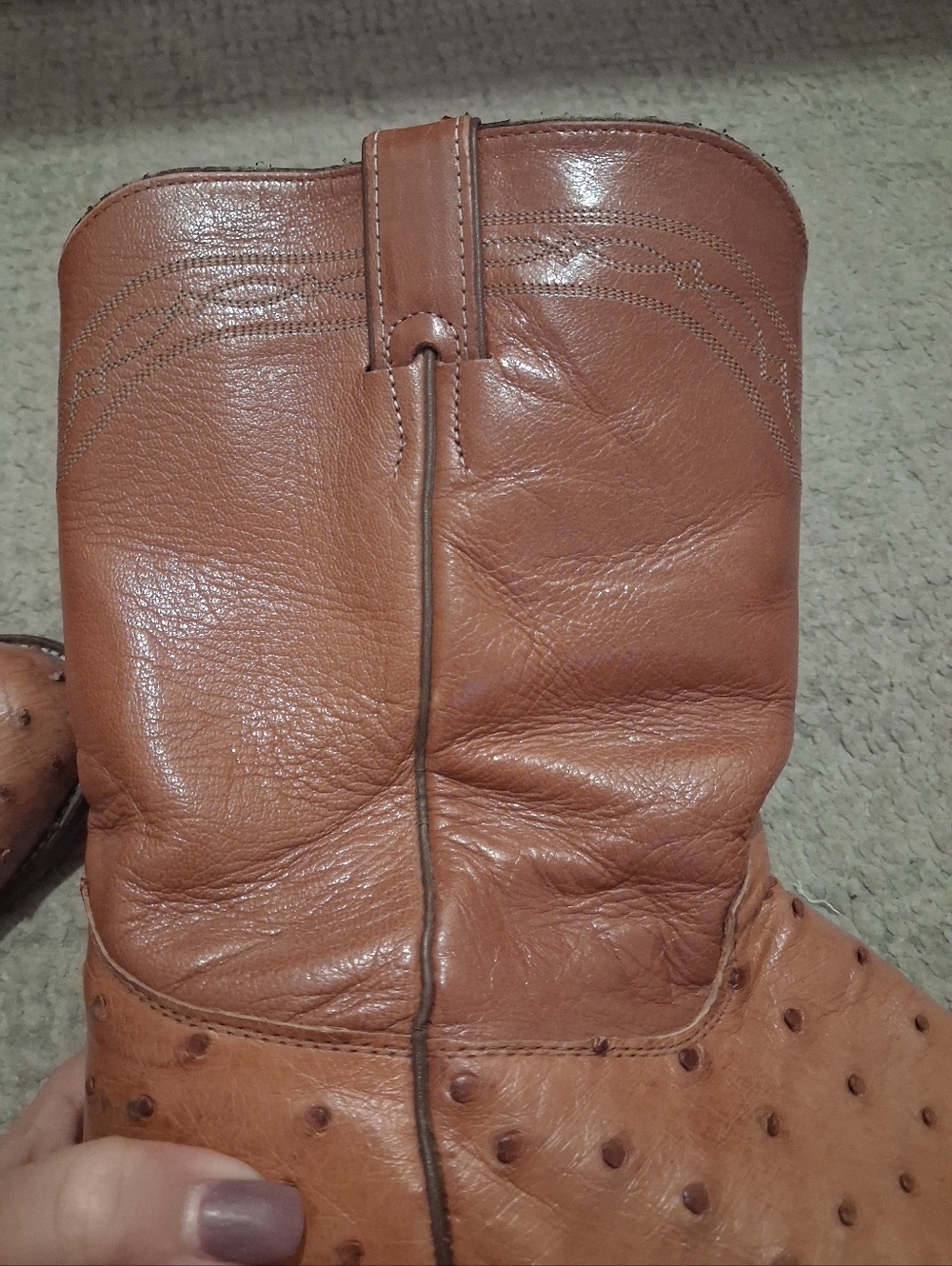 JUSTIN OSTRICH RODEO BOOTS. CLOSET CLEAR OUT! MAKE OFFER!!! - Picture 14 of 14